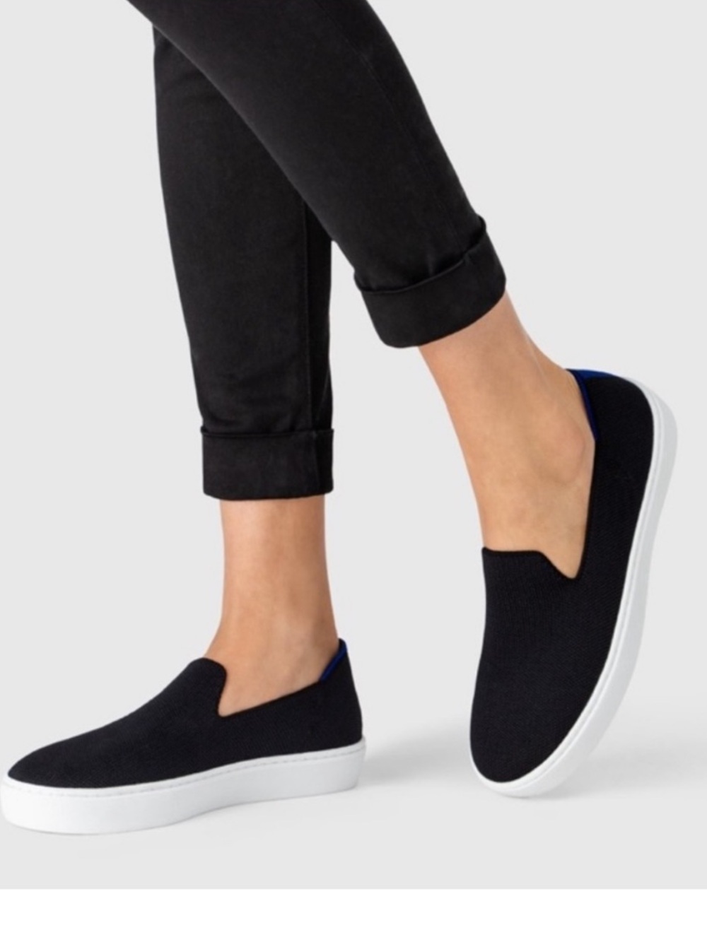 Rothy’s the Original Slip On Sneaker Black 7.5